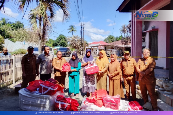 Pemprov Gorontalo Gerak Cepat Salurkan Bantuan bagi Korban Kebakaran di Pilohayanga