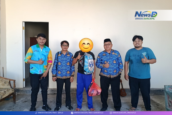 Dinsosdukcapil Gorontalo Fasilitasi Pemulangan Warga Terlantar Asal Semarang